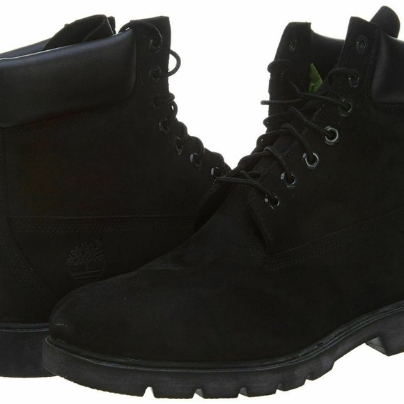 Timberland Men's 6'Inch Basic Waterproof Suede Nubuck Boots Black 19039 ALL SIZE